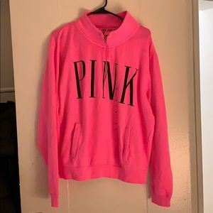 NWT Victoria’s Secret PINK quarter zip